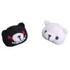 Danganronpa Junko Enoshima Bear Hairpin Set - Cosplay Black & White Hair Clips
