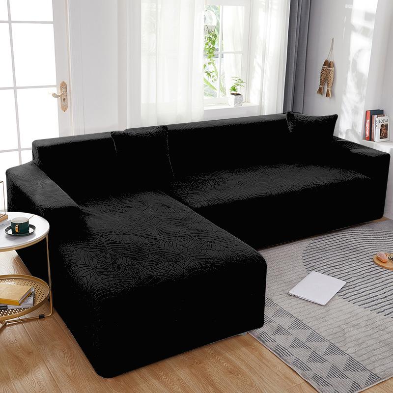 Veekindlad žakaarvärvi diivanikatted paksud elastsed nurgad, tahke diivanikate L kujuga diivani katte kaitse 1/2/3/4 istekohaga