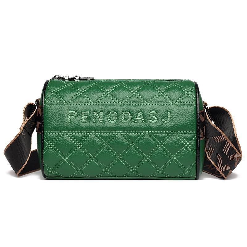 Embroidery Thread Rhombus New Trendy Fashion Shoulder Bag Messenger Bag High-end Large-capacity Pillow Bag