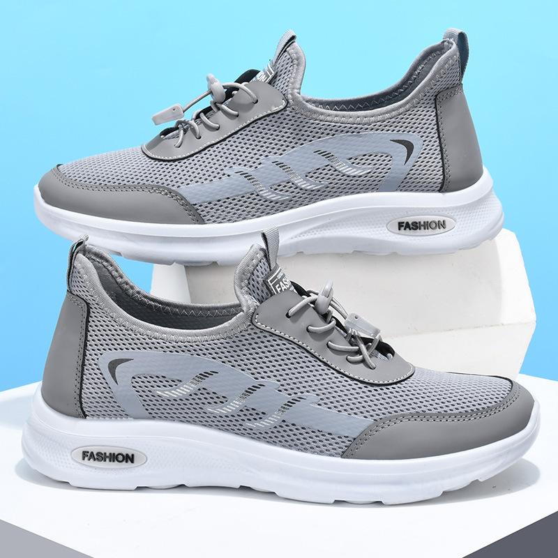 

[Сверхлегкие, полиуретановые] Новые мужские повседневные туфли с одной педалью, ленивые, дышащие, нескользящие, плетеные, дышащие мужские туфли 39