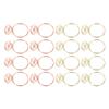 100Pcs Cute Paper Clips  Style Anti Slip Sturdy Electroplated Metal Fancy Paperclips for Family 