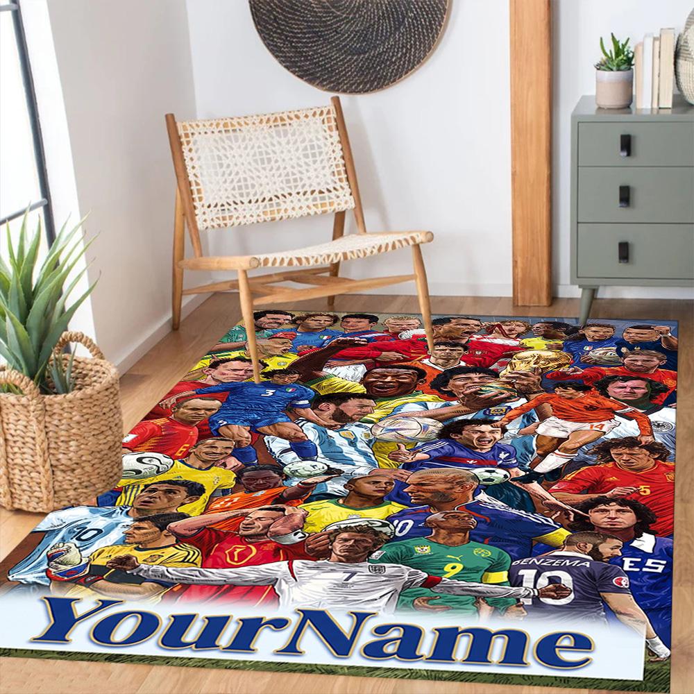 Philadelphia Eagles Customizable Name Floor Mat Design For Hallway Game Room Dormitory Decorate Room Antislip Carpet Decorate Offices Spiritual Gift