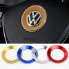 Aluminium Trim Car Steering Wheel Cover Logo Ring For VW Golf 6 7 Polo Tiguan Passat B6 B7 Touran Scirocco Beetle Jetta Caddy CCVA6