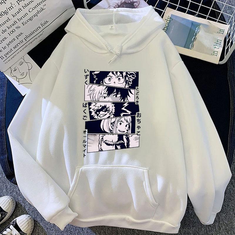 New Fashion Men Women Hoodies Anime Deku Bakugou Katsuki Todoroki Shoto Printed Sweatshirt Autumn And Winter Casual Long Sleeve