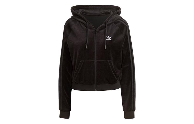 Adidas Originals Cropped Coats Women s Black Hooded Moderate H18827 32