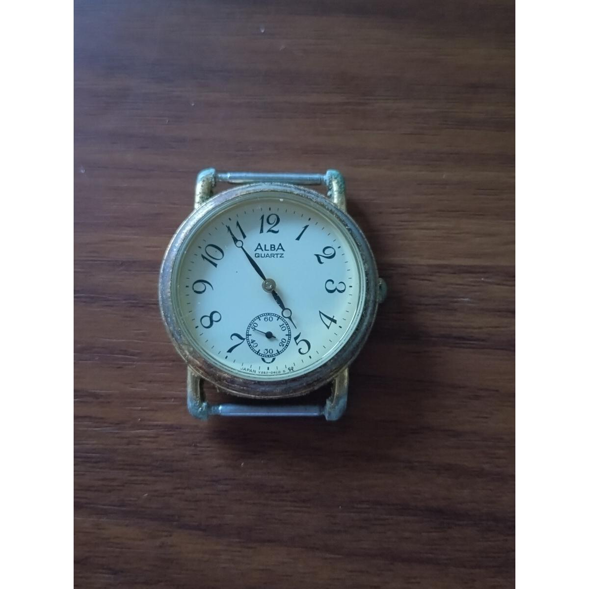 [Operation not confirmed] SEIKO ALBA Seiko Alba face only Junk -005
