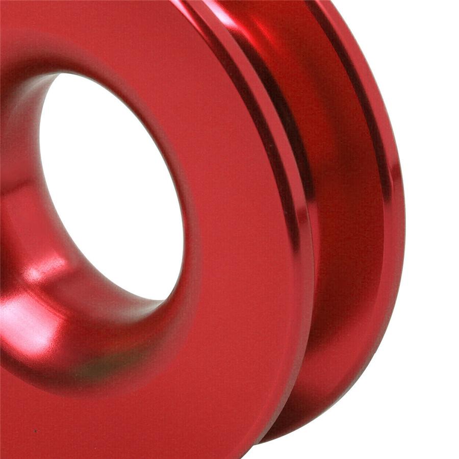 Winch Snatch Recovery Ring 41000 Lbs Fits For Soft Shackle ATV UTV Rcovery Red