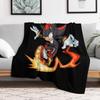 Shadow the hedgehog Fire Throw Blanket for winter Loose Stuffeds Blankets