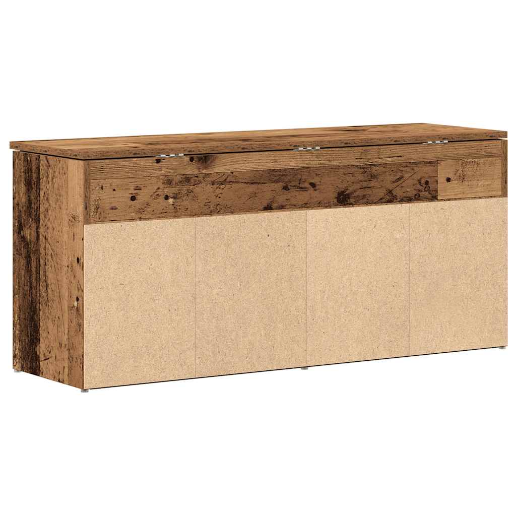Shoe Bench Vintage Wood Look 102 X 30.5 X 45 Cm Engineered Wood