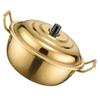 Stainless Steel Soup Pot Korean Ramen Noodle Saucepan Pots for Cooking with Cover
