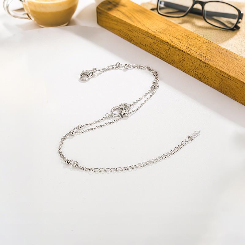 Mobius Geometric Double Ring Bracelet: Women's Luxury Jewelry, Versatile and Elegant for Best Friends