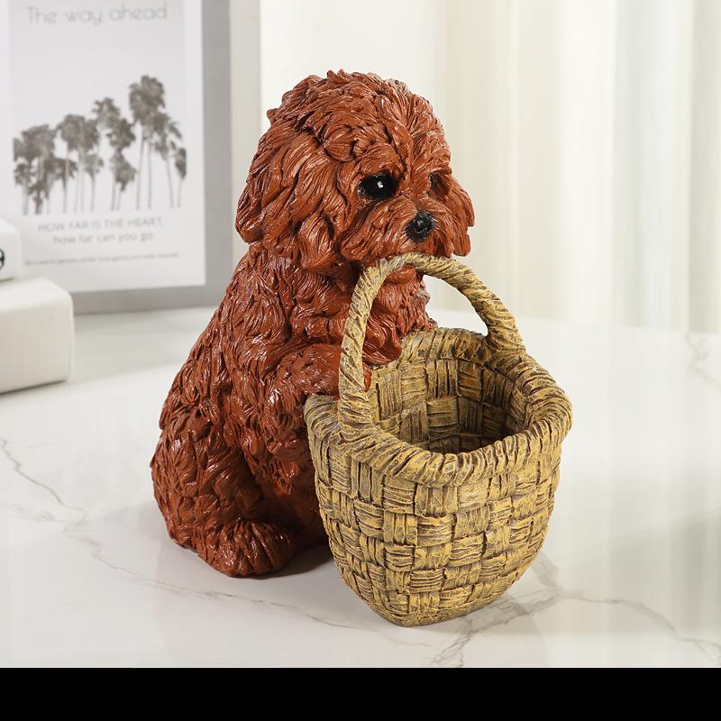 

Милый имитация щенка, украшение для хранения ключей в доме, входная группа, тумба под телевизор, журнальный столик, настольные поделки из смолы