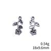 Flower Bud Charms Mini Floral Pendant Alloy Metal Leaf Findings Elegant Plant Jewelry Making Supplies For