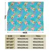 Patrick Star Cartoon Blanket SpongeBob SquarePants Flannel Funny Soft Throw Blanket for Home Spring Autumn