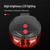 5LED Super Bright Bicycle Light with Laser Taillight and Width Indicator