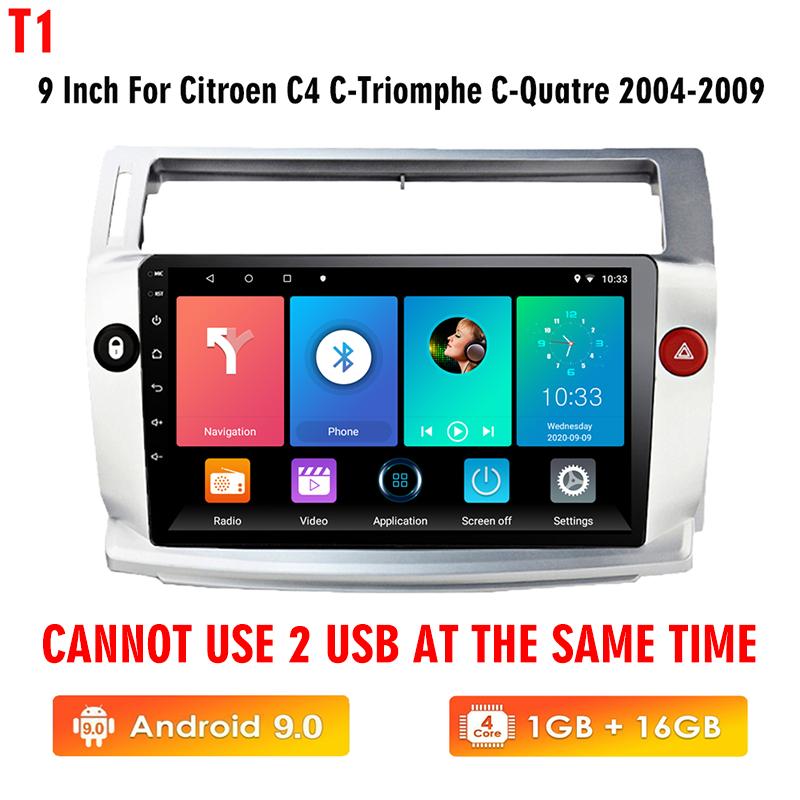 

Icreative для Citroen C4 C-Triomphe C-Quatre Pallas 2004-2009 2 Din Carplay автомобильное радио мультимедийный видеоплеер Android GPS навигация