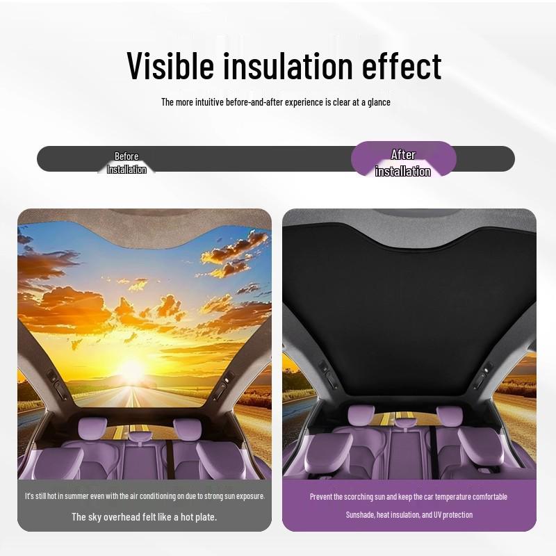 Xiaomi YU7 Osłona przeciwsłoneczna szyberdachu Panoramiczny dach Elektrostatyczny Akcesorium wewnętrzne