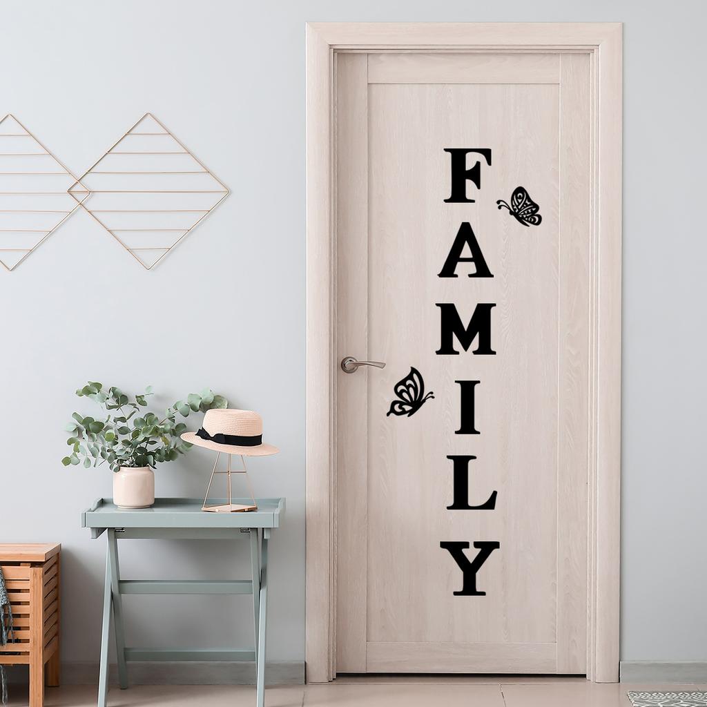 3D Mirror Wall Stickers English Letters Home Family Self-Adhesive DIY Acrylic Decals For Living Room Home Room Decoration