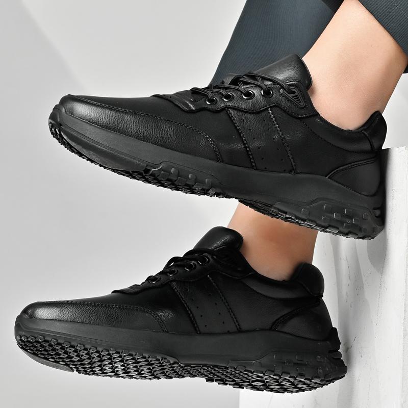 Mode Herren Freizeit Sneaker Mode Leder Luxus Rutschfest Leicht Langlebig Stabil Atmungsaktiv Weichsohlen Bequeme Herrenschuhe