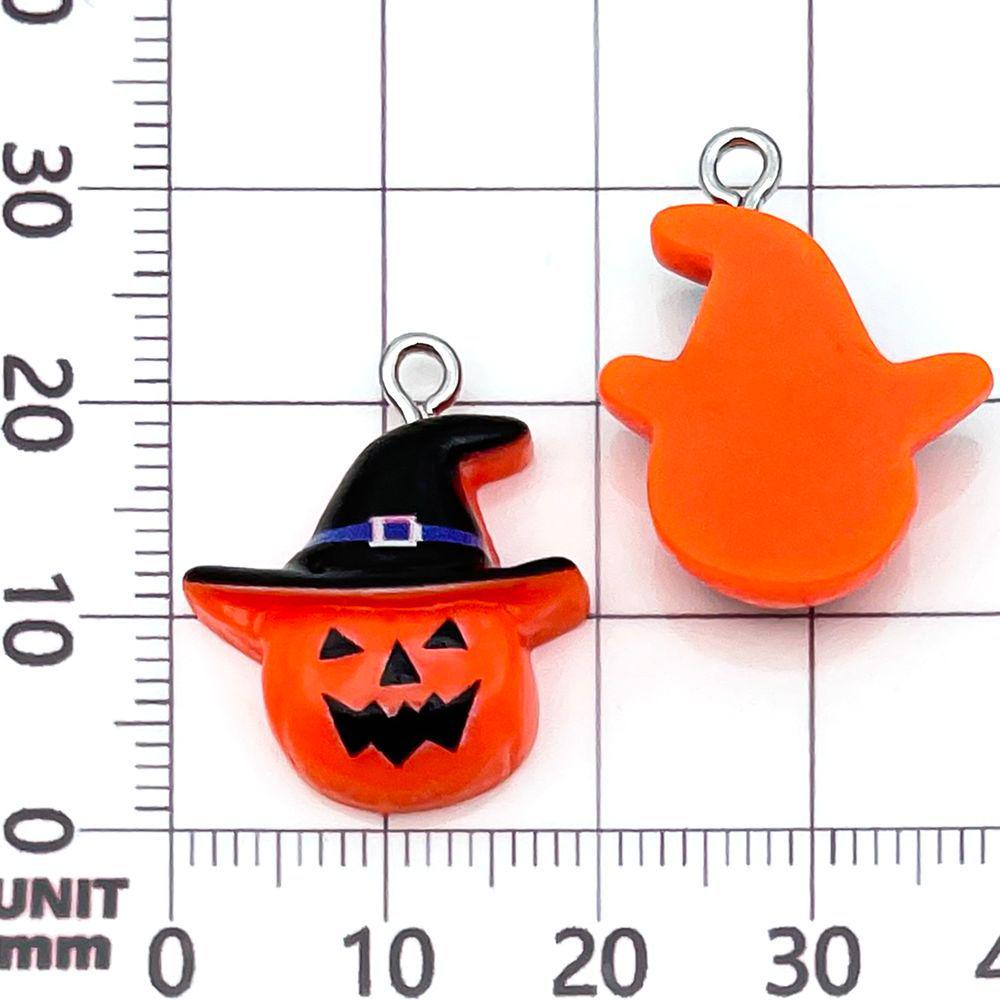 24 Styles Halloween Resin Pumpkin & Ghost Pendant Charms for DIY Jewelry