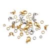 370/570PCS Gold Silver Loop Closure Metal Lobster Clasp High Quality Necklace Connection