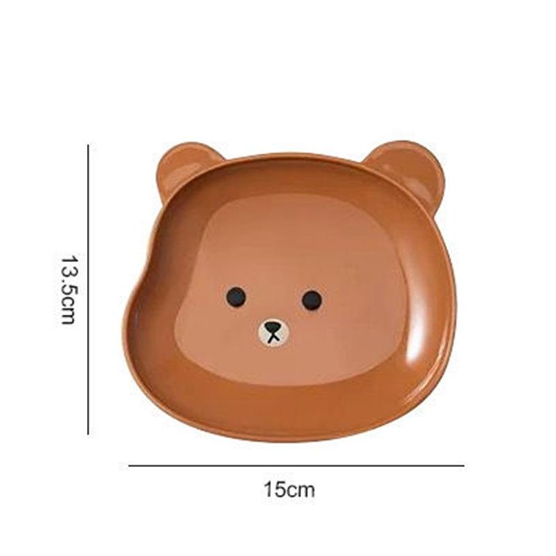 1 Stück schöne Bären Lebensmittelablage Trockenfrüchte Snack Platte Vorspeise Servierplatte für Party Süßigkeiten Gebäck Nüsse Gericht