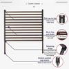 90x120cm Metal Privacy Fence PE-Coated Steel Pipe Privacy Screen Panel Fence for Outside Backyard Garden Patio Decoration Gifts