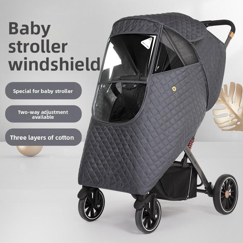 Universal Baby Stroller Rain Cover Children's Stroller Windshield Baby Stroller Umbrella Stroller Rain Cover Stroller Protective Cover Raincoat