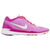 Nike Chaussures de course polyvalentes et confortables Free 5.0 TR Fit 5 pour femmes Rose 718932-500