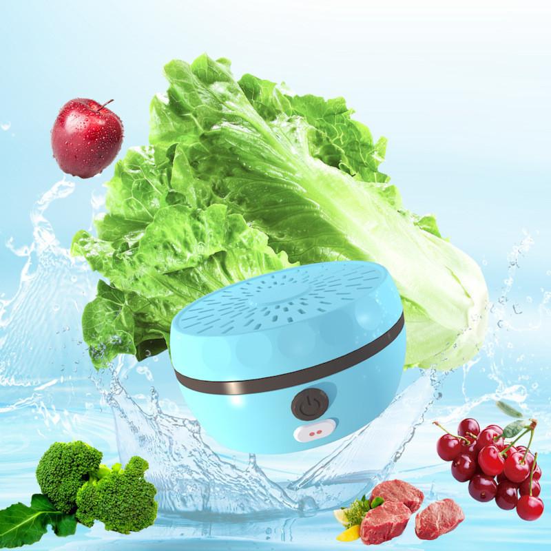 Small Household Sterilizer Food Cleaner Automatic Fruit Vegetable Washing Machine Portable Wireless Kitchen Fruit Washer