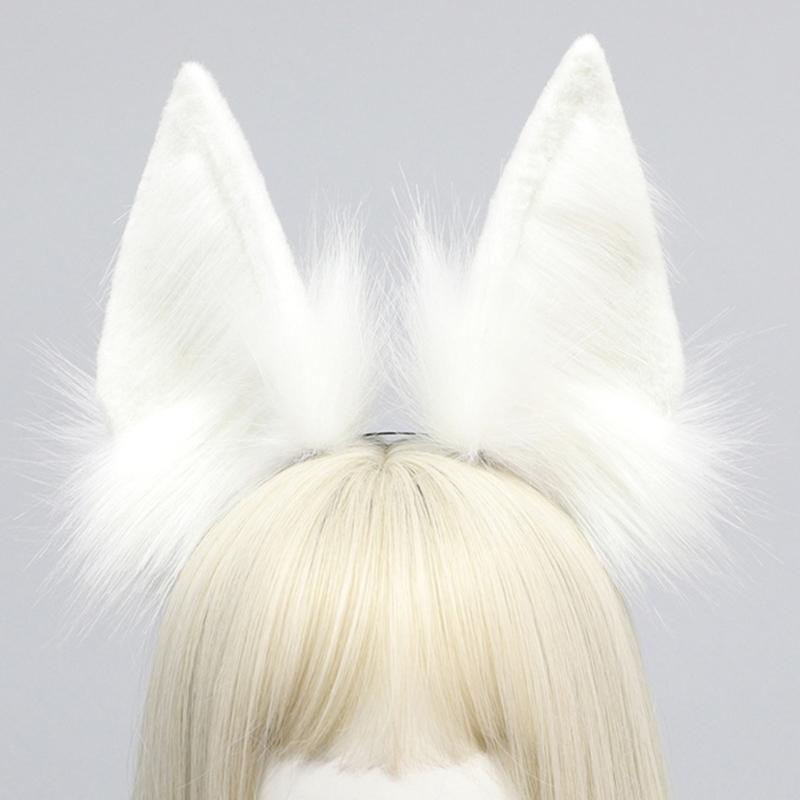 Anime Headband for Party Japanese Dog Ear Hairhoop Girl Halloween Dress Up Hairband  Costume Masquerade Headwear