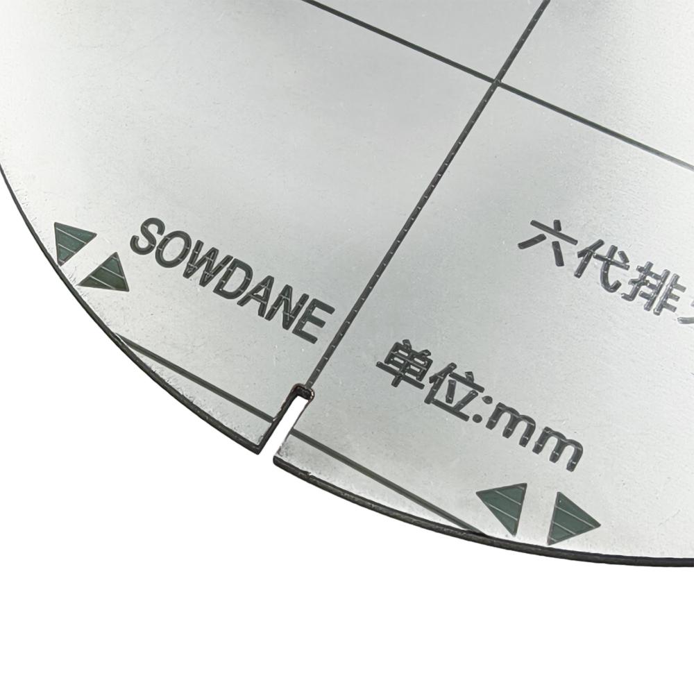 Stainless Steel Dental Lab Dental Guide Plate Teeth Arrangement on Denture Work Dental Teeth Guide Plate Ruler Autoclavable