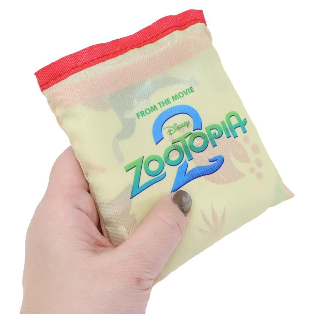 Marimo Craft Zootopia 2 2D Art Series Eco Foldable Tote W340 X Bag, Bag, Beige, Approx. H390mm, MDAN-174