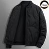 Leichte Herren-Pufferjacke mit Entendaunen - Stilvoller Herbst/Winter Stehkragen, Kurz und Warm