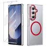 Ультра HD Прозрачный Чехол для телефона с беспроводной зарядкой Magsafe для Samsung Galaxy Z Fold7 6 5 4 3 5G Защита экрана Жесткая Защитная Крышка