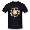 Cryptocurrency Tshirt Best Crypto Logos T Shirt For Male Round Neck Tee Bitcoin T Shirt Plus Size Causal Tees