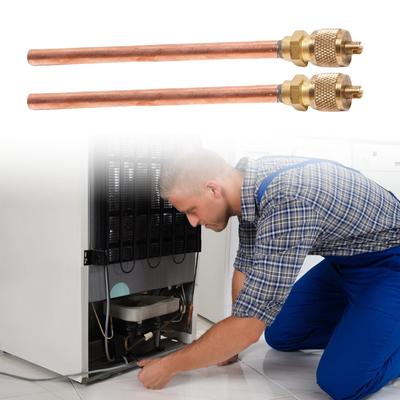 8 Pack Air Conditioning System Repair Valves Air Conditioning Maintenance Tool Metal Texture for Air Conditioning