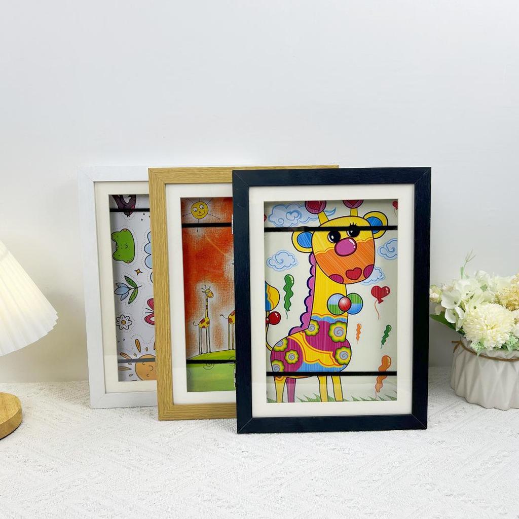 KidsArtFrame: A4 Magnetic Flip Photo Frame for Children's Artwork and Oil Painting Display