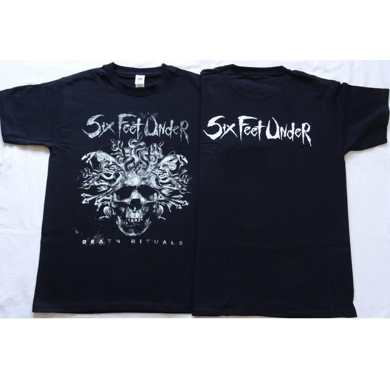 Six Feet Under Death Rituals Classic T-Shirt – Brutal Death Metal Style Unisex T-Shirt XXXL