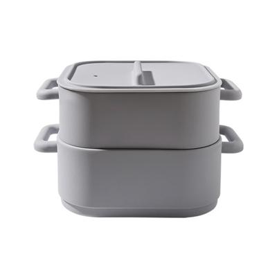 Cuiseur Vapeur de Cuisson Rétention des Nutriments Outil de Cuisson Cuiseur Vapeur de Cuisine Récipient de Stockage des Aliments Conception de Poignée Pratique