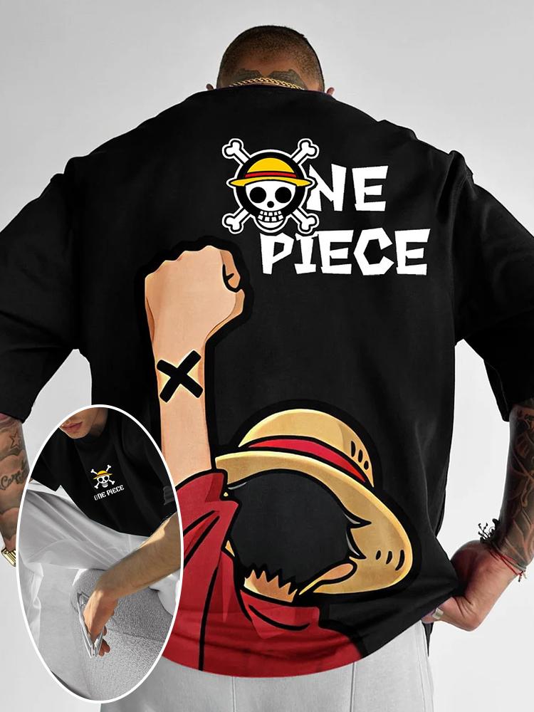 24/25 Latest Hot Selling Summer Y2K Anime Cartoon One Piece Luffy 3D Printed Adult and Children's T-shirt Comfortable Top