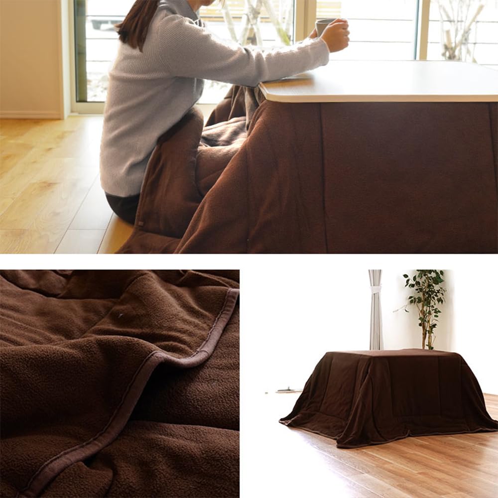 Kodawari Anminkan Kotatsu Futon, Square, Space-Saving, Approx. 180 X 180 Cm (Actual Size) [Keep Your Room Tidy with This Space-saving Design!] Washabl