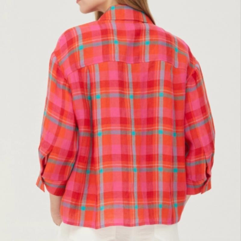 Benetton Bluză Benetton Camille cu carouri Babla5531