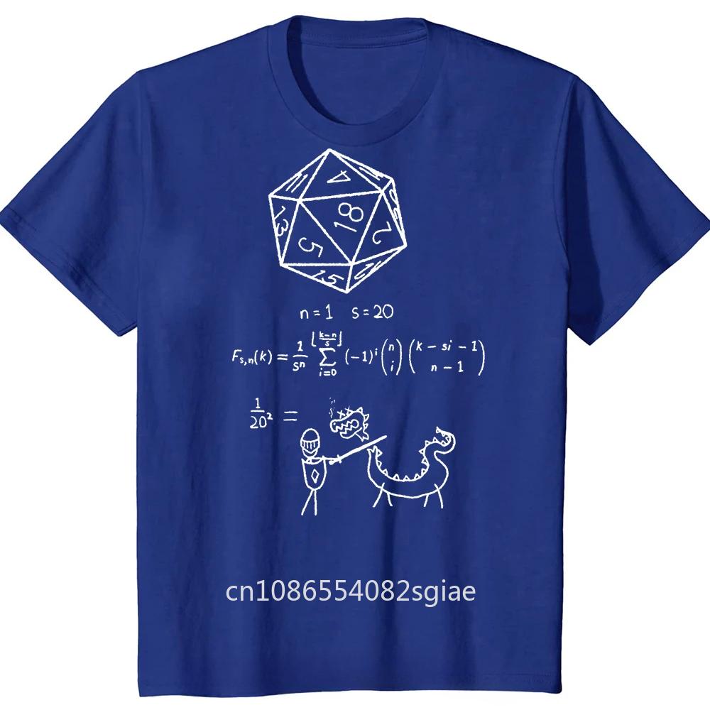 Novelty The Science of 20 Sided Dice T Shirts Graphic Cotton Streetwear Short Sleeve DND D20 Dungeon Gamer Dragon Dice T-shirt