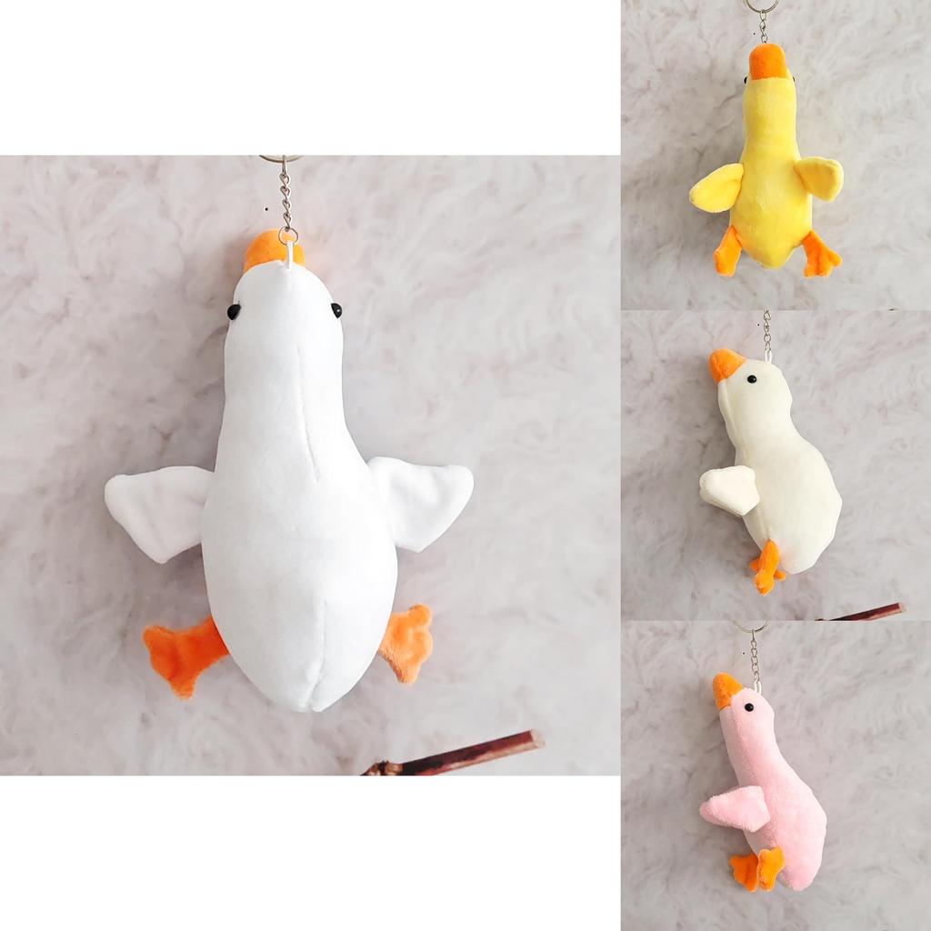 Soft Plush Goose Pendant Key Holder With Comfortable Pp Cotton Fill For Everyday Use