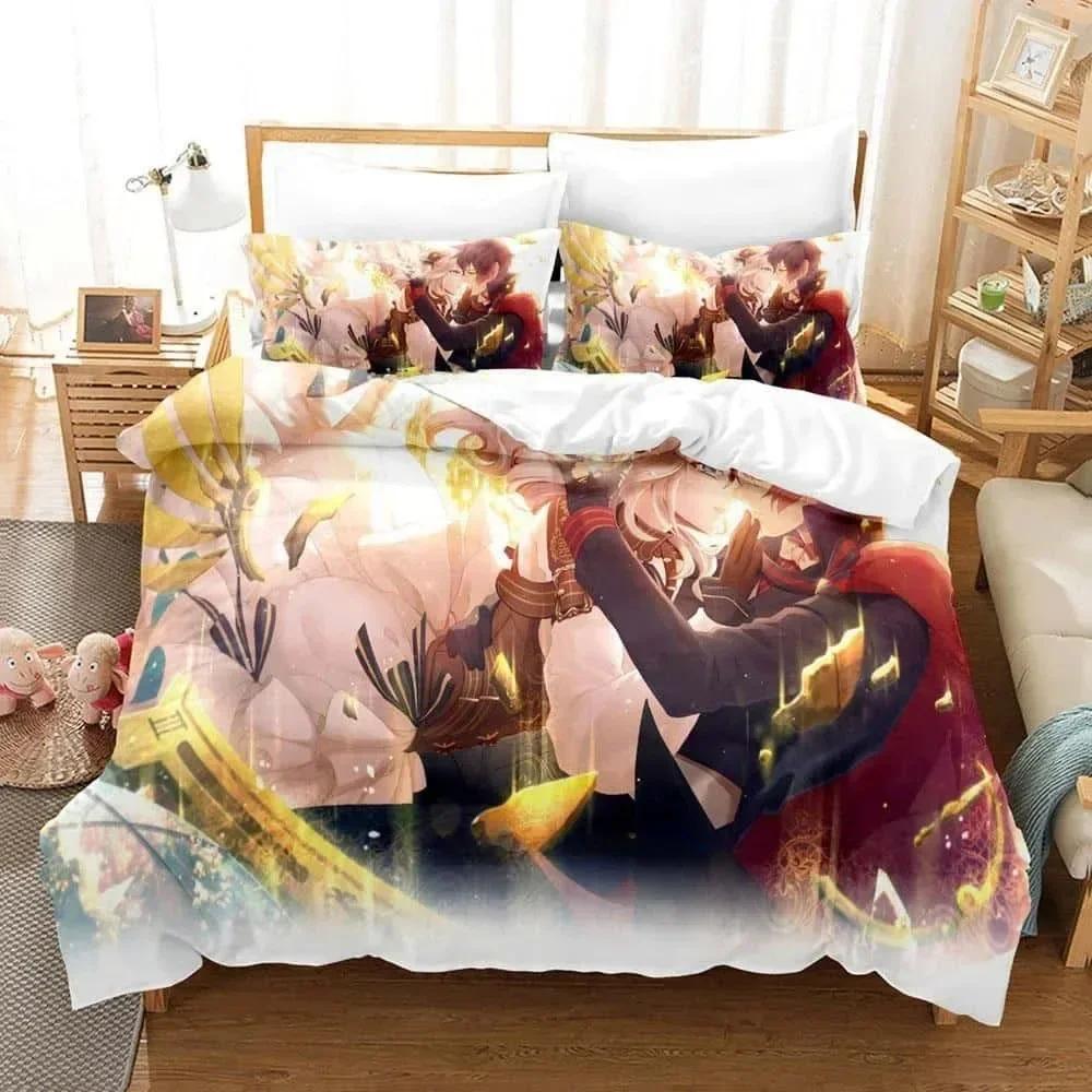 3D Print Anime Code Realize Guardian Of Rebirth Bedding Set Cartoon Anime Three-Piece Set Adult Kid Bedroom Duvet Cover Sets