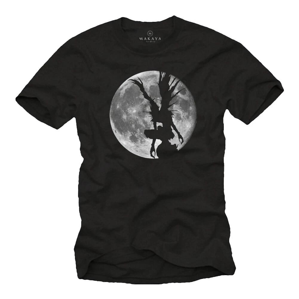 Death Shinigami Men s Comic T-Shirt with Ryuk Note - Men s Anime Nerd Shirt- S