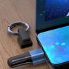 Kurzes USB Typ C Ladekabel mit Schlüsselanhänger 3A Schnellübertragung Stromkabel für tragbare Geräte