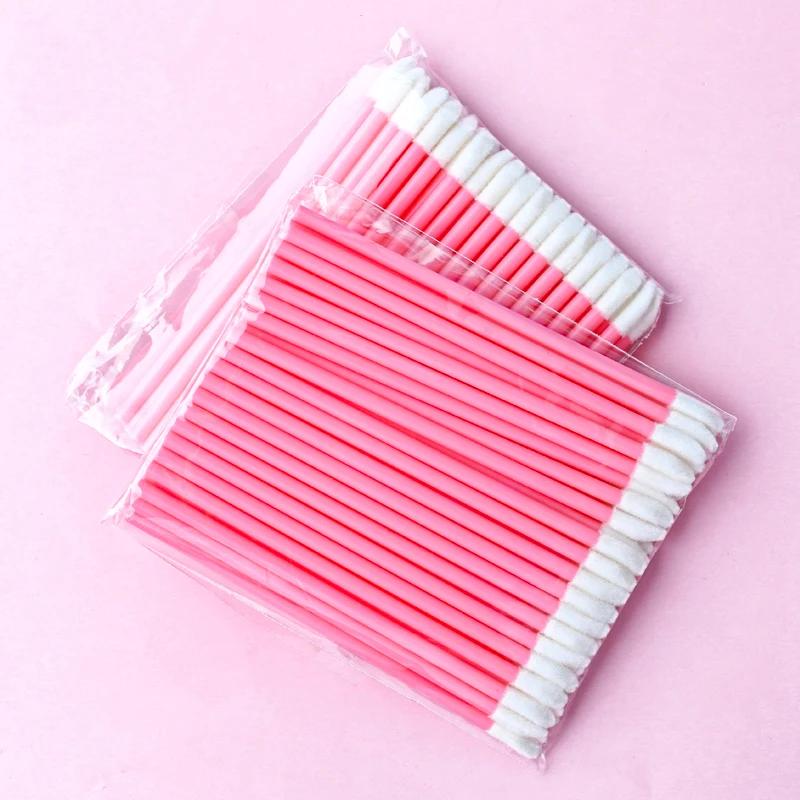 Wholsale QIWU 50 Pcs Wands Set Makeup Tools Lip  Applicator Eyelash Maquillaje Brush Lipstick  Brush Lash Extension Mascara