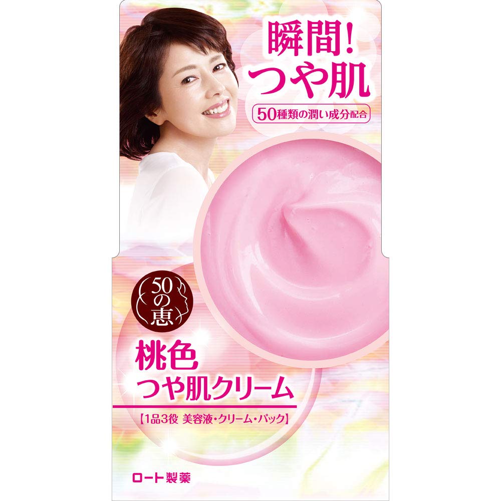 

Rohto Pharmaceutical 50 Megumi Aging Care Pink Glossy Skin Beauty Cream 90 г [квази-лекарство] Все в одном